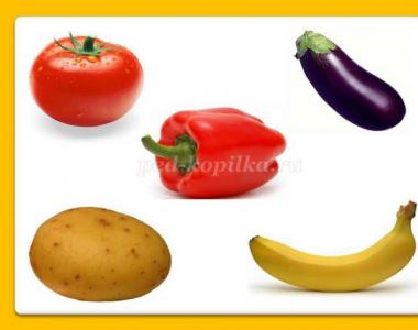 Задачи по темата зеленчуци за деца в предучилищна възраст