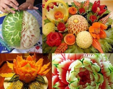 Naučte se vytvářet světlé ovoce pomocí techniky quilling Carving řezání zeleniny a ovoce